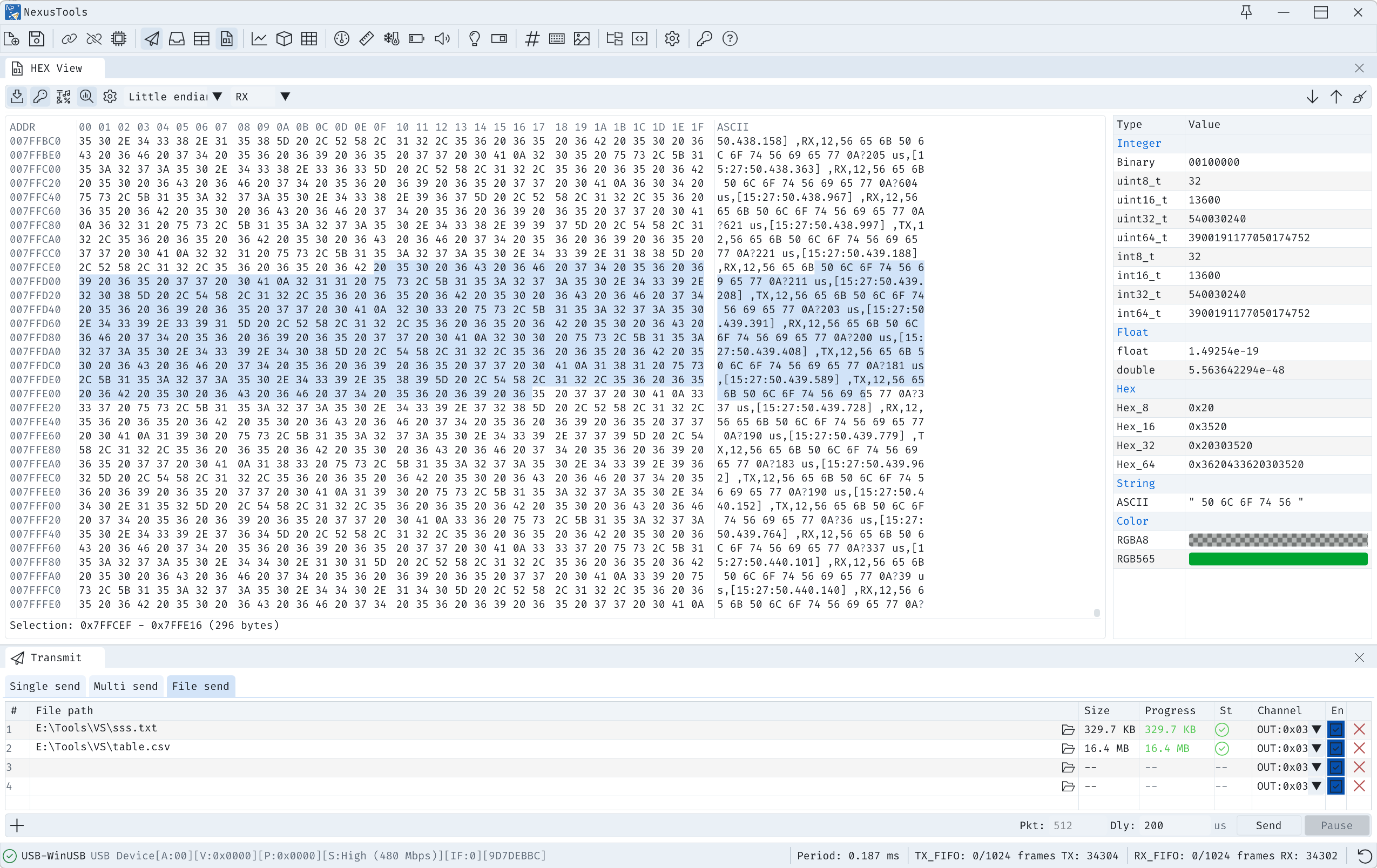 NexusTools Hex 视图